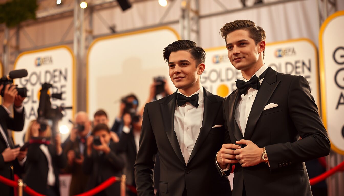 Connor Storrie e Hudson Williams incendiano i Golden Globes con un siparietto audace che fa discutere