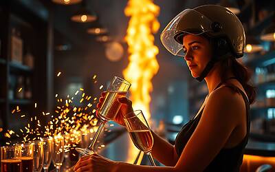 Crans sconvolge ancora: nel locale avvolto dalle fiamme i camerieri restano al lavoro come nulla fosse