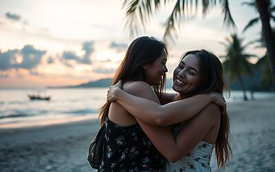 Elodie e Franceska abbracciate: il gesto in Thailandia che scatena indiscrezioni e divide i fan