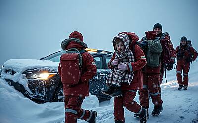 Etna, famiglia di turisti svizzeri intrappolata nella bufera di neve: il salvataggio shock della bimba di 4 anni