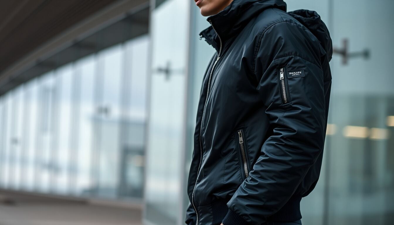 Giubbotto tecnico total black torna protagonista assoluto: il capo in nylon che rivoluziona abbinamenti invernali e stile urbano