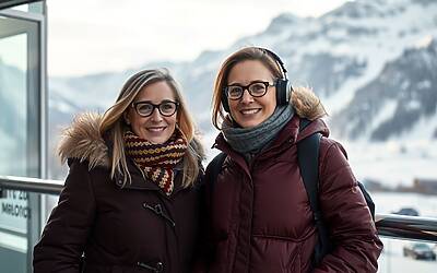 Gruber in collegamento da Davos: studio svizzero evacuato, tensione e disagi a Otto e Mezzo