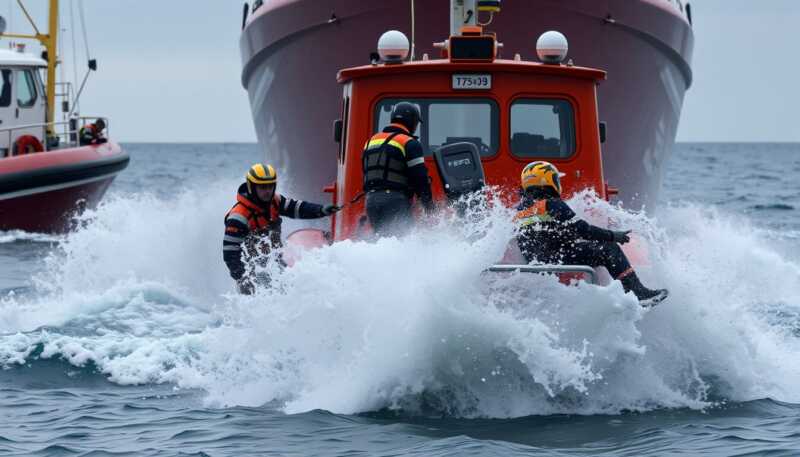 Guardia costiera in azione nel Sud Italia, soccorsi e salvataggi mentre il ciclone Harry flagella le coste