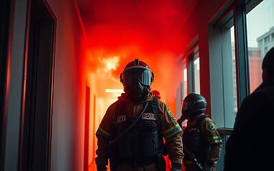 Incendio in negozio di bici elettriche scatena panico in condominio, evacuazioni lampo e ventidue persone soccorse