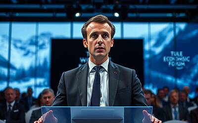 Macron a Davos sfida la realtà globale con una battuta sulla pace che fa discutere il mondo