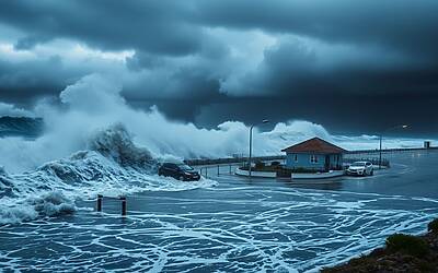 Maltempo estremo in Sardegna, Sicilia e Calabria mare in tempesta travolge case e strade sulla costa cagliaritana