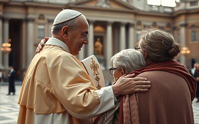 Papa Leone XIV commuove San Pietro: l’abbraccio che svela il dolore dei genitori di Crans-Montana