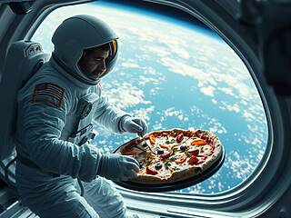Pizza conquista lo spazio: astronauti ISS la celebrano in orbita, il retroscena che non ti aspetti