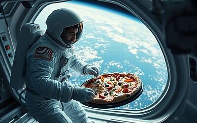 Pizza conquista lo spazio: astronauti ISS la celebrano in orbita, il retroscena che non ti aspetti