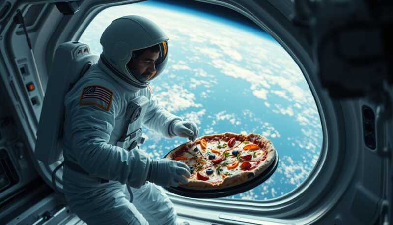 Pizza conquista lo spazio: astronauti ISS la celebrano in orbita, il retroscena che non ti aspetti