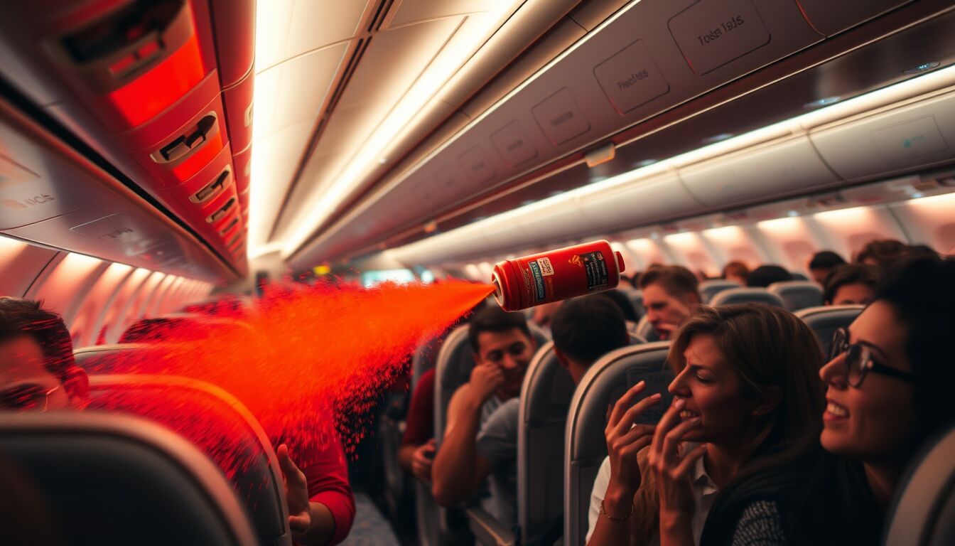 Ryanair, spray al peperoncino esplode in cabina: passeggeri nel panico, emergenza per aria irrespirabile