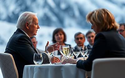 Segretario Usa critica politiche Ue a Davos: tensione alla cena di gala, Lagarde abbandona l'evento