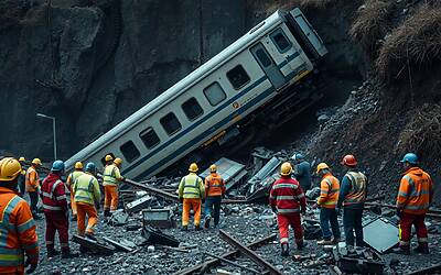 Spagna, scontro tra due treni: tre vagoni precipitati, bilancio terribile e scene di caos totale