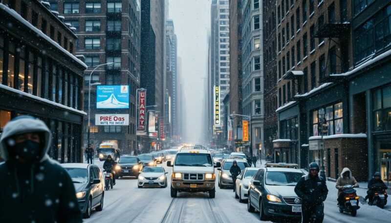 Stati Uniti travolti dal gelo, New York paralizzata da neve e caos voli