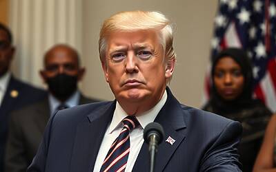 Trump esibisce i volti degli arrestati in Minnesota e scatena nuove polemiche contro la comunità somala