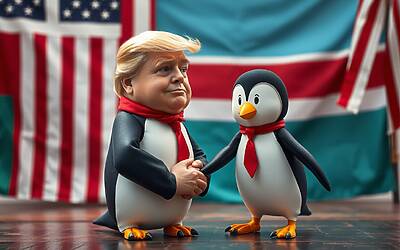 Trump ossessionato dai pinguini sui social scatena enigma Groenlandia e allarme diplomatico su clima e disinformazione virale