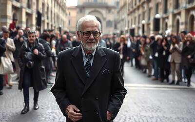 Valentino, folla silenziosa alla camera ardente mentre il compagno svela le ultime parole scambiate