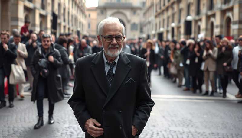 Valentino, folla silenziosa alla camera ardente mentre il compagno svela le ultime parole scambiate