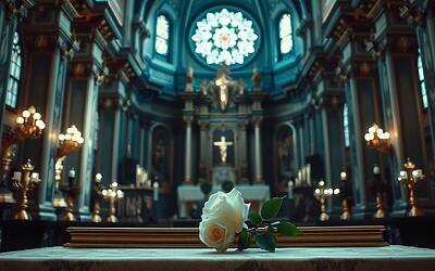 Valentino sorprende i fedeli con un gesto inaspettato che trasforma la bellezza in mistero e devozione condivisa