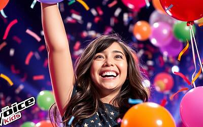 Antonella Clerici esulta per il trionfo di The Voice Kids