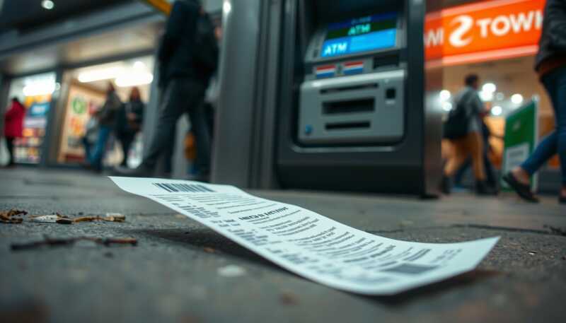 Bancomat, l’errore sullo scontrino che svuota il tuo conto