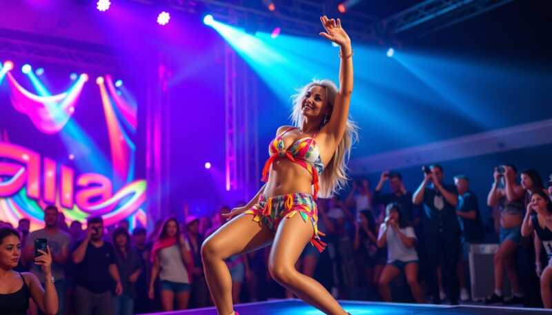 Elettra Lamborghini pronta a Sanremo con brano estivo e coreografia travolgente