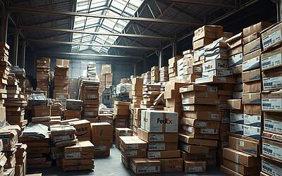 Magazzino di pacchi rubati scoperto dalla polizia, valore oltre 73mila euro