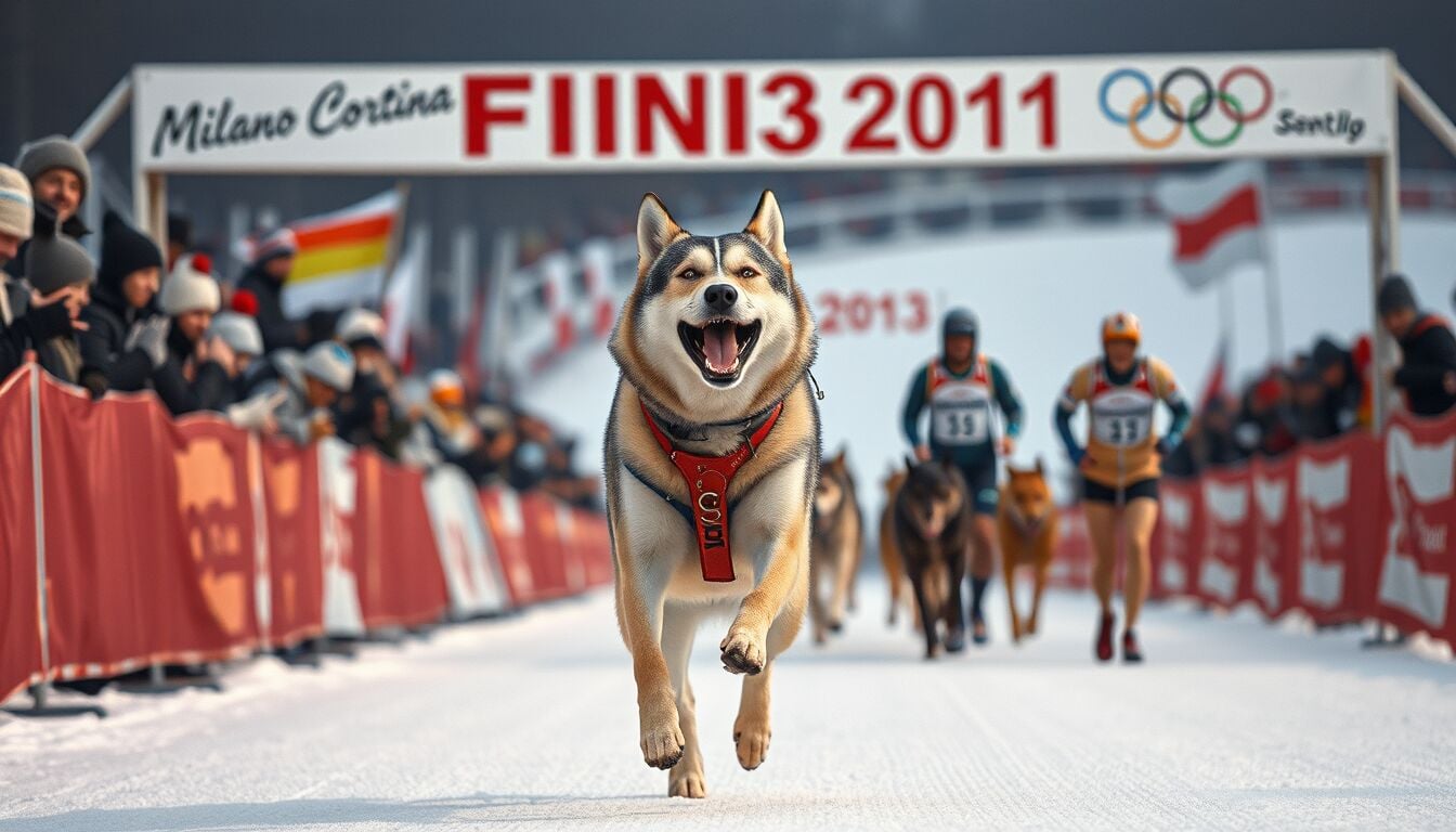 Milano Cortina, lupo in pista durante gara sci di fondo