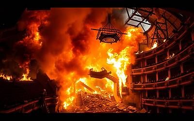Napoli, devastante incendio al teatro Sannazaro nel centro cittadino