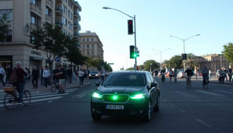 Nuove auto adottano luce verde dedicata ai veicoli a guida autonoma