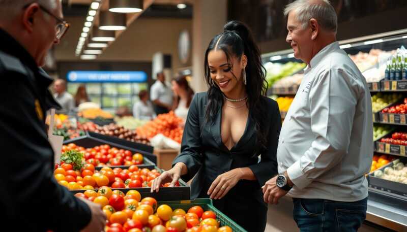 Rihanna resta senza carrello al supermercato per bizzarro scambio