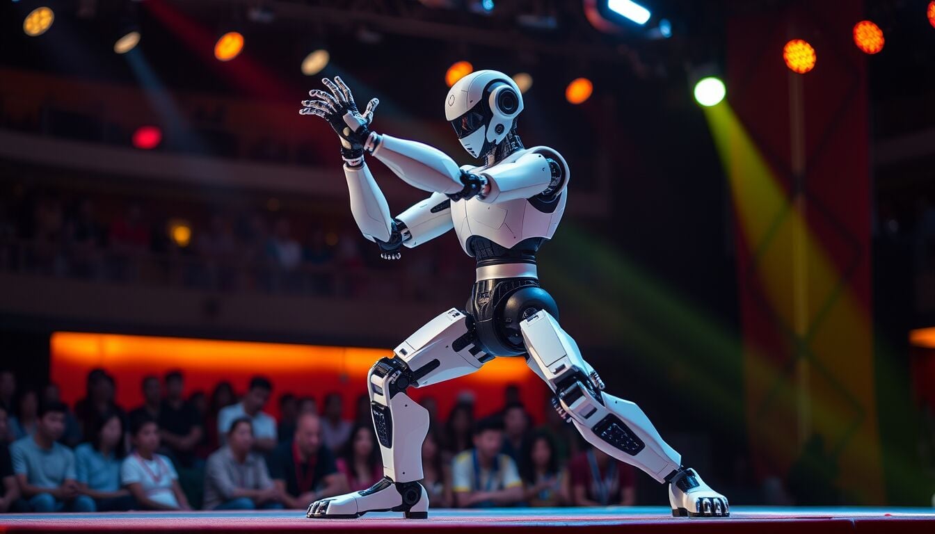 Robot umanoidi incantano il pubblico cinese con spettacolo tecnologico senza precedenti