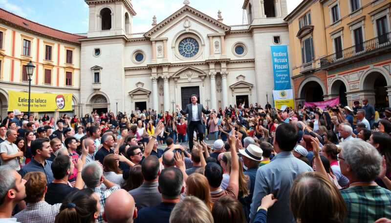 Sal Da Vinci emoziona Sanremo con un matrimonio-spettacolo e coro del pubblico