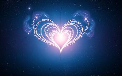 San Valentino illumina il cielo con un cuore cosmico sorprendente