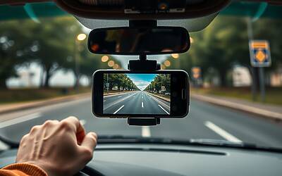Smartphone inutilizzato diventa dashcam affidabile per guidare con più sicurezza