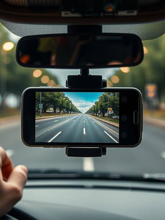 Smartphone inutilizzato diventa dashcam affidabile per guidare con più sicurezza