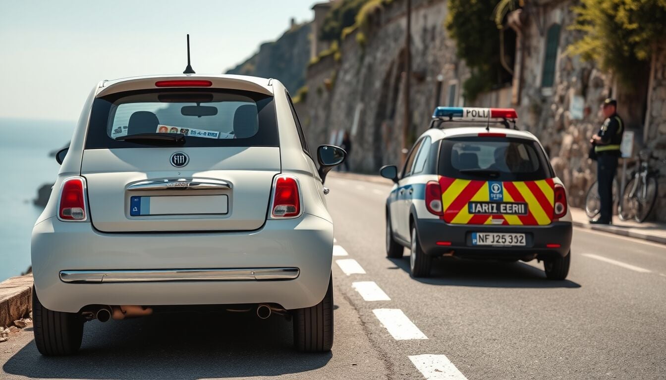 Automobilista copre la targa con volantini del supermercato per eludere i controlli e viene denunciata