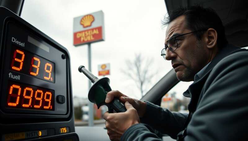 Diesel, rincaro pesante alla pompa: pieno più caro di oltre 14 euro rispetto a fine febbraio