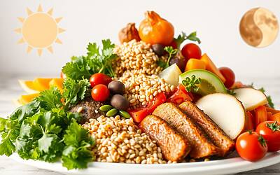 Dieta mediterranea personalizzata nuova piramide sincronizzata con orologio biologico