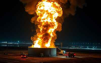 Dubai, caos in aeroporto dopo drone contro serbatoio carburante e violento incendio