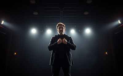 Fabrizio Corona presenta Falsissimo sul palco del Teatro Galleria