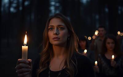 Famiglia nel bosco al centro della protesta, folla in piazza contro le presunte violenze sui bambini