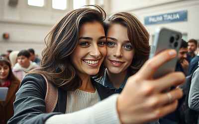 Giorgia Meloni protagonista al seggio, l’elettore si concede un selfie e poi annuncia il suo no