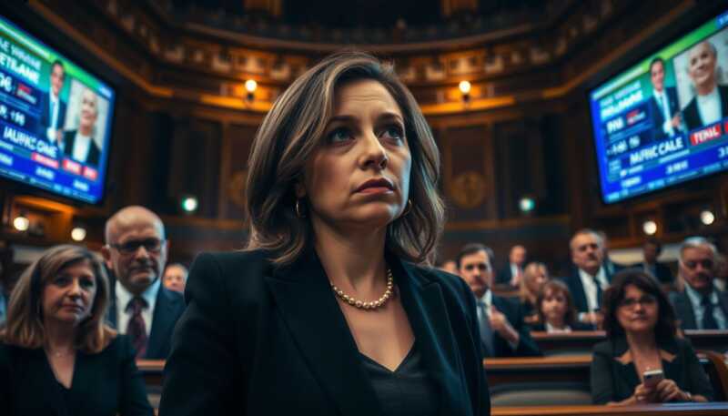 Giorgia Meloni sotto assedio politico dopo la sconfitta sul referendum giustizia e le richieste di dimissioni
