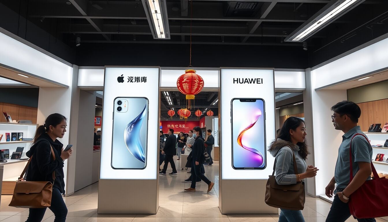 Mercato smartphone cinese rallenta, ma Apple e Huawei conquistano quote e sfidano i marchi locali