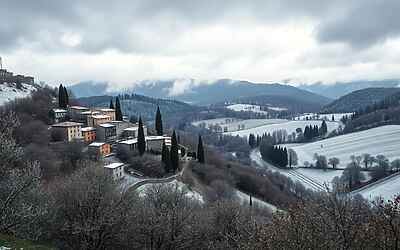 Meteo Italia, colpo di coda invernale con neve in collina e venti forti prima di Pasqua