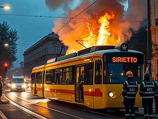 Milano, panico sul tram in fiamme: passeggeri messi in salvo, evitata la tragedia