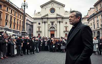 Renato Zero guida l’ultimo saluto a Enrica Bonaccorti tra folla commossa e omaggio degli amici