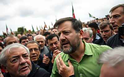 Salvini tra i militanti alla cerimonia di Bossi, consenso freddo e malumori nella base