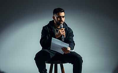 Sayf replica Fabrizio Corona e sorprende rappando sulla sigla Paurina